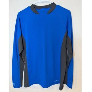 Sunday Afternoons Mens Medium Blue Long Sleeve Rash Guard UPF 50+ Swim Shirt